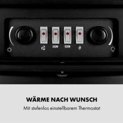 St. Moritz Elektrischer Kamin Elektrokamin Heizlüfter 2 Heizstufen 1650W/1850W Flammenillusion Rauchfrei -Garten Store 10012128 de 0004 logo