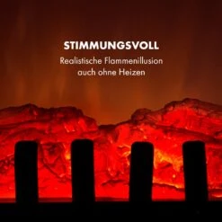 St. Moritz Elektrischer Kamin Elektrokamin Heizlüfter 2 Heizstufen 1650W/1850W Flammenillusion Rauchfrei -Garten Store 10012128 de 0005 logo