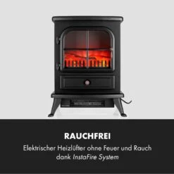St. Moritz Elektrischer Kamin Elektrokamin Heizlüfter 2 Heizstufen 1650W/1850W Flammenillusion Rauchfrei -Garten Store 10012128 de 0006 logo