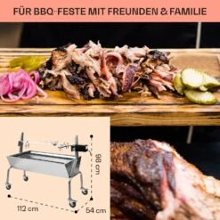 Sauenland Spanferkelgrill Mit Elektromotor Drehspieß -Garten Store 10026798 de 0006 usp
