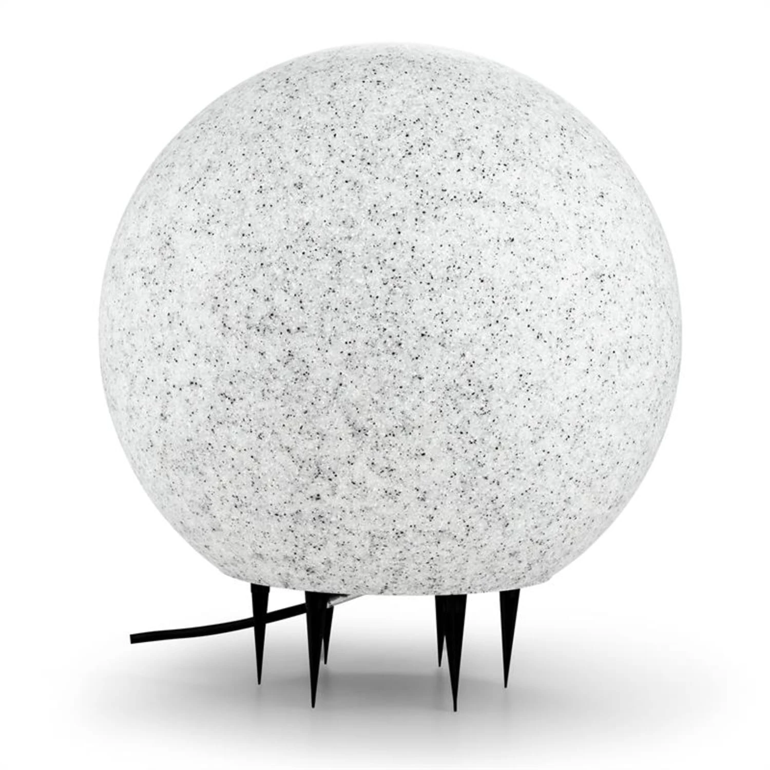 Shinestone XL Kugelleuchte Außenleuchte Gartenlampe 50cm Steinoptik 2 Shinestone XL Kugelleuchte Außenleuchte Gartenlampe 50cm Steinoptik – Bild 2