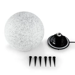 Shinestone L Kugelleuchte Außenleuchte Gartenlampe 40cm Steinoptik -Garten Store 10027664 yy 0004 titel Lightcraft Shinestone L Kugelleuchte