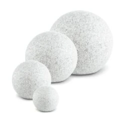 Shinestone M Kugelleuchte Außenleuchte Gartenlampe 30cm Steinoptik -Garten Store 10027666 yy 0005 titel set Lightcraft Shinestone M Kugelleuchte