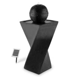 Schönbrunn Springbrunnen Kugelbrunnen Solar 200 L/h LED Basalt 9 Schönbrunn Springbrunnen Kugelbrunnen Solar 200 L/h LED Basalt -Garten Store 10027997 yy 0005 titel Duramaxx Schoenbrunn Solar Springbrunnen