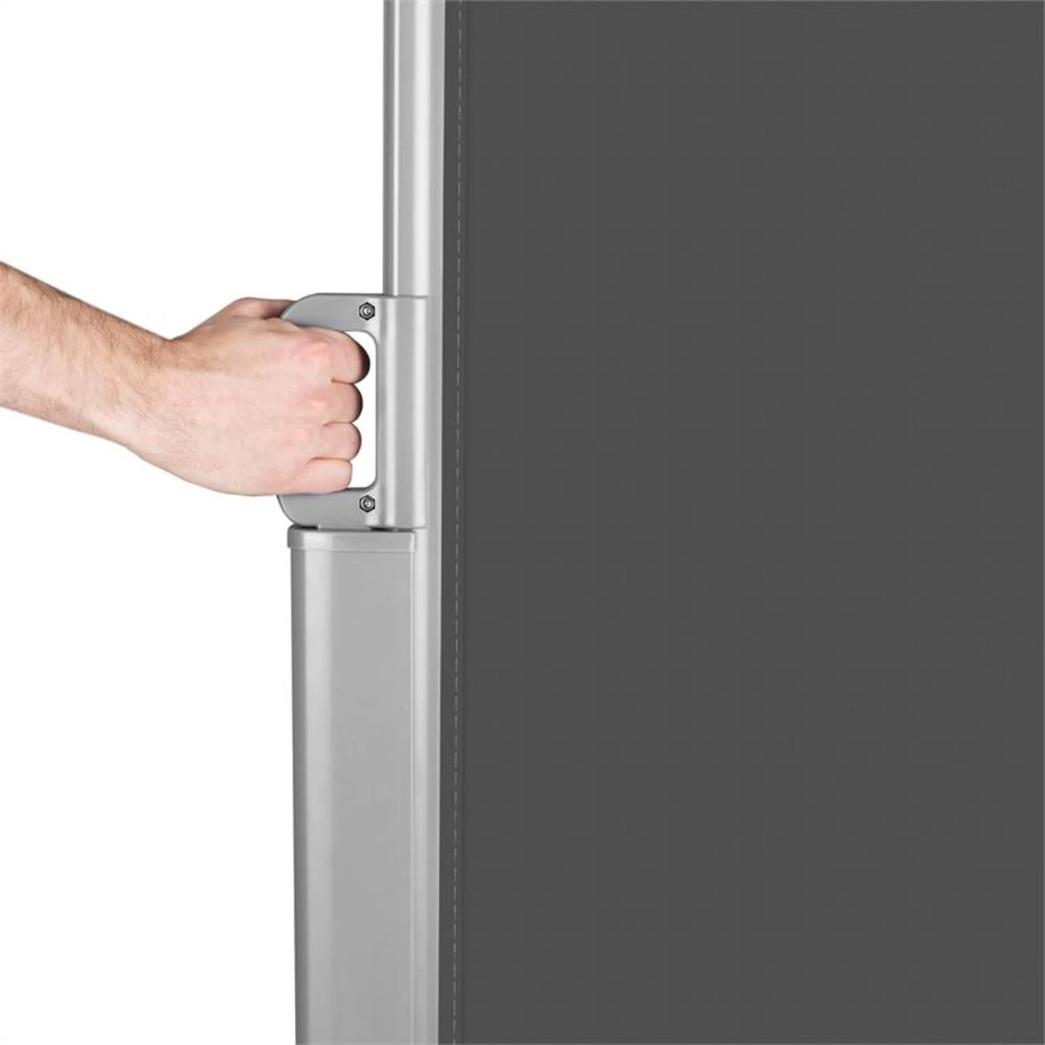 Bari 316 Seitenmarkise Seitenrollo 300x160cm Aluminium Anthrazit 4 Bari 316 Seitenmarkise Seitenrollo 300x160cm Aluminium Anthrazit – Bild 4