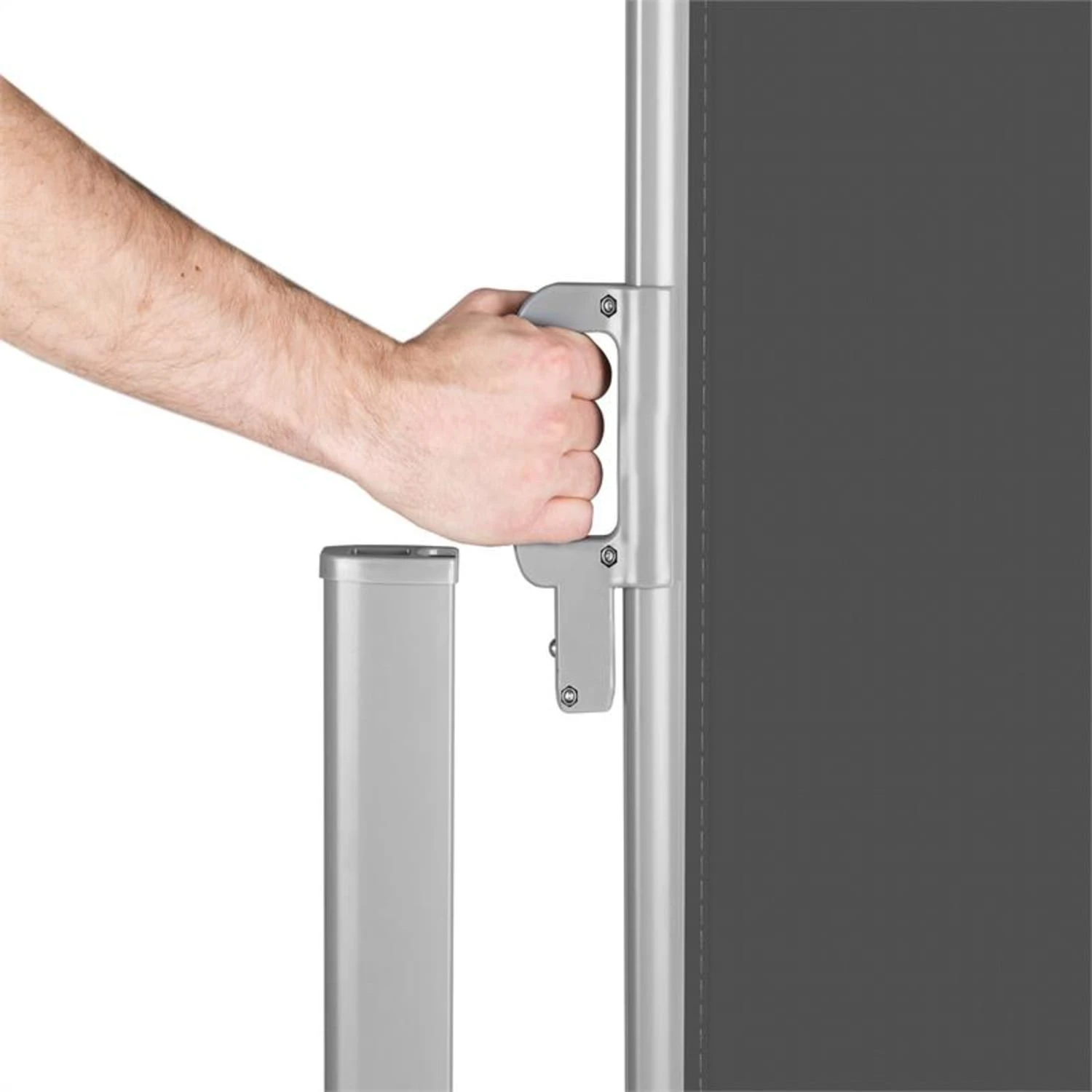 Bari 316 Seitenmarkise Seitenrollo 300x160cm Aluminium Anthrazit 5 Bari 316 Seitenmarkise Seitenrollo 300x160cm Aluminium Anthrazit – Bild 5