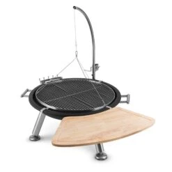 Turion Galgen-Schwenkgrill Feuerschale Ø80cm BBQ Seilzug Edelstahl -Garten Store 10028486 yy 0004 logo