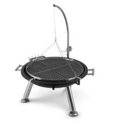 Turion Galgen-Schwenkgrill Feuerschale Ø80cm BBQ Seilzug Edelstahl -Garten Store 10028486 yy 0008 logo