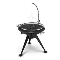 Delion Galgen-Schwenkgrill Feuerschale Ø80cm Hochfuß Seilzug Edelstahl -Garten Store 10028487 yy 0006 logo