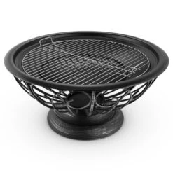Tulip Feuerschale Ø75cmGrill Feuerstelle Funkenschutz Stahl Brüniert -Garten Store 10028582 yy 0007 detail 07 Blumfeldt Tulip Feuerschale 75cm Grill