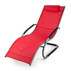 Sunwave Gartenliege Liegestuhl Schwingliege Relax Aluminium Rot -Garten Store 10028707 yy 0009 titel 09 Blumfeldt Sunwave Gartenliege