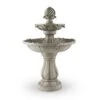 Vogelsbrunn Springbrunnen 60x90cm 3W Solar Akku Beton-Optik