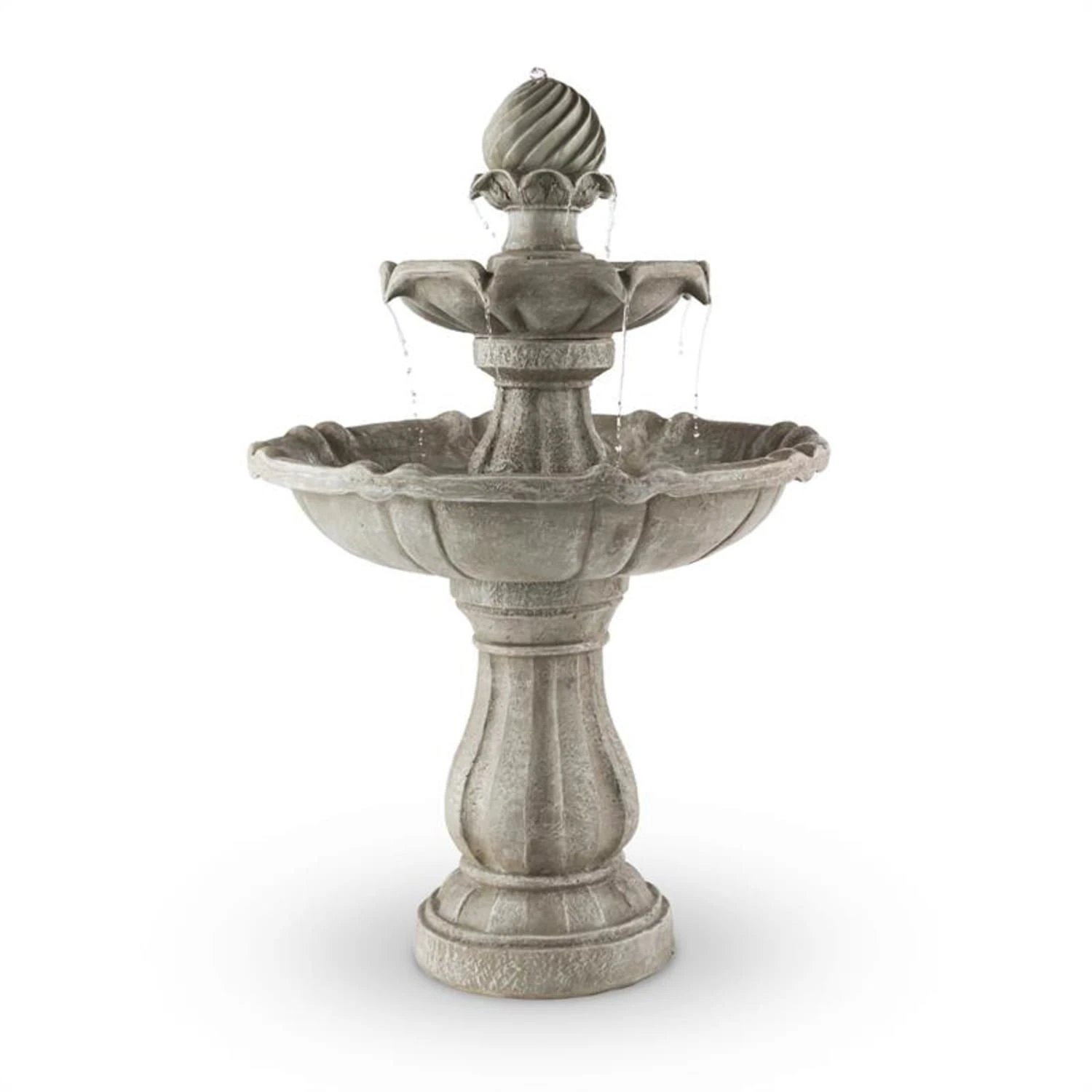 Vogelsbrunn Springbrunnen 60x90cm 3W Solar Akku Beton-Optik 1 Vogelsbrunn Springbrunnen 60x90cm 3W Solar Akku Beton-Optik