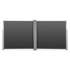 Bari Doppio 616 Doppel-Seitenmarkise 6x1,6m Aluminium Anthrazit -Garten Store 10029125 yy 0003 front Blumfeldt Bari Doppio Doppelseitenmarkise 6x160cm