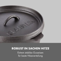 Hotrod 85 Dutch Oven BBQ-Topf 9 Qt / 8,5 Liter Gusseisen Schwarz -Garten Store 10029167 de 0004 logo