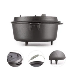 Hotrod 145 Dutch Oven BBQ-Topf 12 Qt / 11,4 Liter Gusseisen Schwarz 8 Hotrod 145 Dutch Oven BBQ-Topf 12 Qt / 11,4 Liter Gusseisen Schwarz -Garten Store 10029168 yy 0004 logo