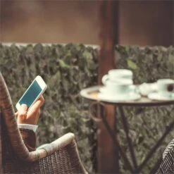 Fency Dark Leaf Sichtschutzzaun Windschutz 300x100 Cm Dunkelgrün Mix -Garten Store 10029248 yy 0004 ambient Blumfeldt Fency Dark Leaf Sichtschutz