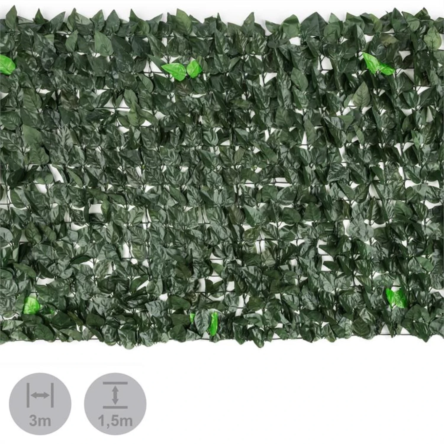 Fency Dark Leaf Sichtschutzzaun Windschutz 300x150 Cm Dunkelgrün Mix 2 Fency Dark Leaf Sichtschutzzaun Windschutz 300x150 Cm Dunkelgrün Mix – Bild 2