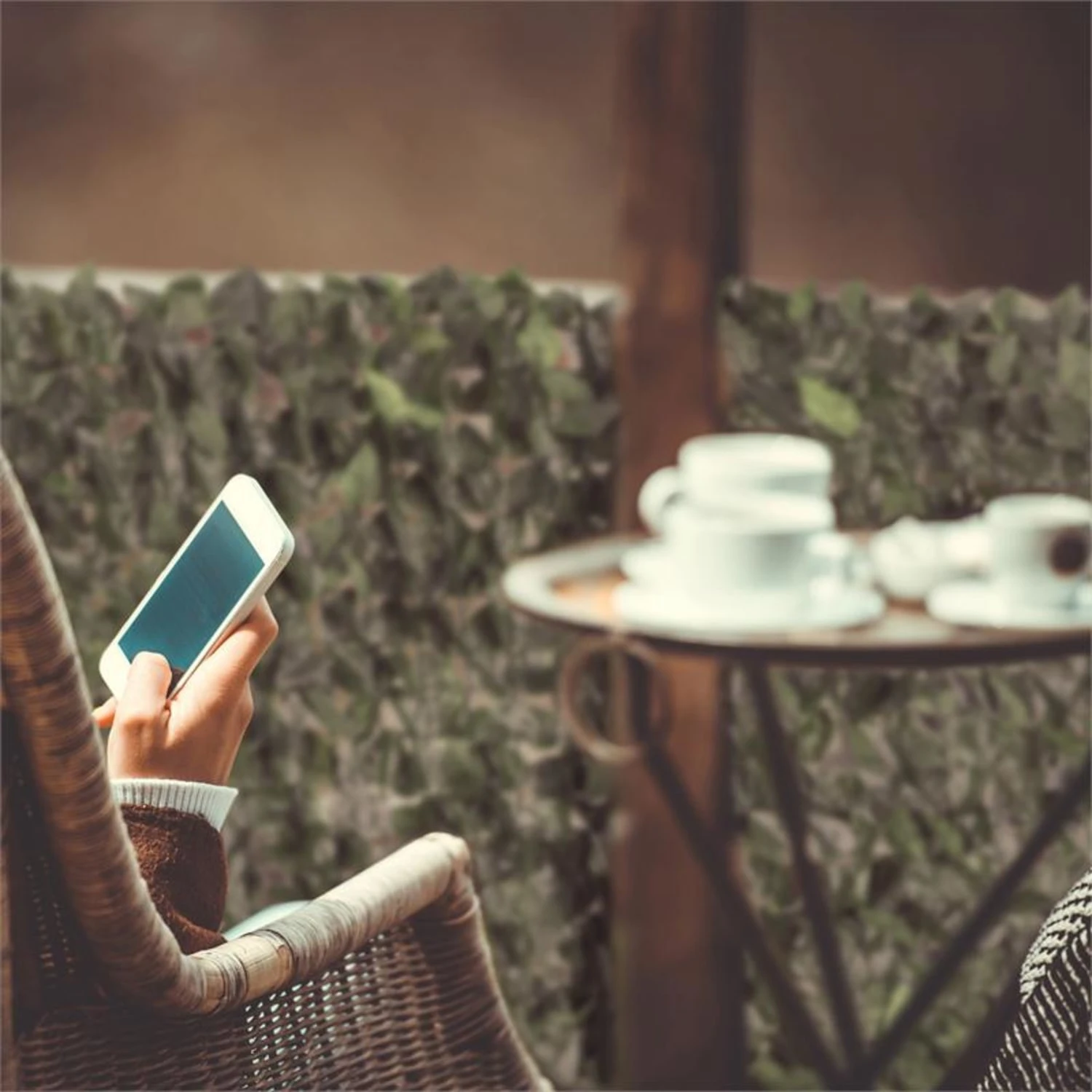 Fency Dark Leaf Sichtschutzzaun Windschutz 300x150 Cm Dunkelgrün Mix 4 Fency Dark Leaf Sichtschutzzaun Windschutz 300x150 Cm Dunkelgrün Mix – Bild 4