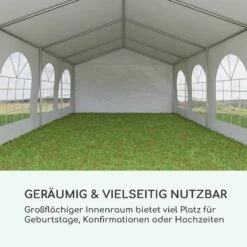 Sommerfest 4x8m 500 G/m² Partyzelt Festzelt PVC Wasserdicht Feuerfest -Garten Store 10029437 de 0003 logo