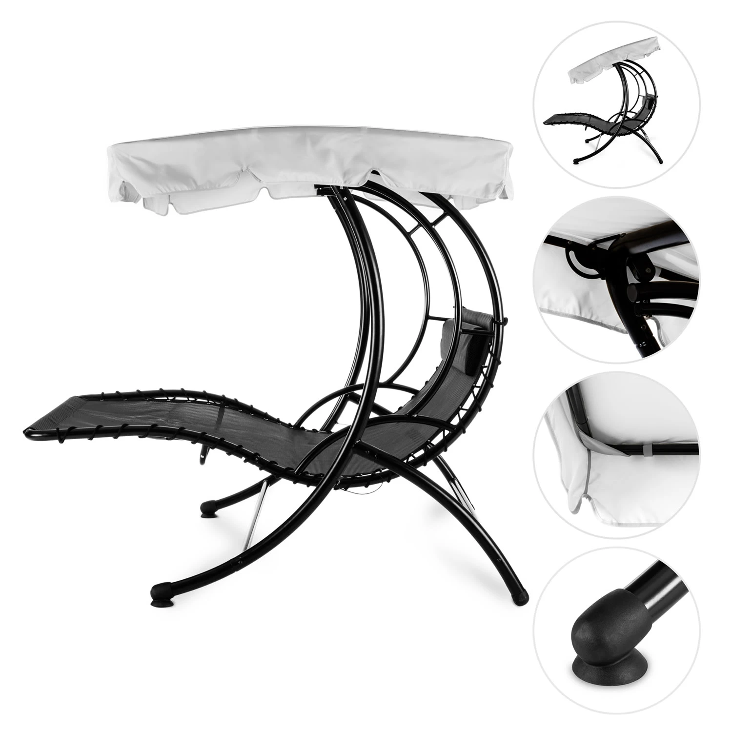 Aristo Schwingliege Gartenliege Gartenschaukel Inkl. Kissen 3 Aristo Schwingliege Gartenliege Gartenschaukel Inkl. Kissen – Bild 3