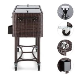 Springbreak Getränkewagen Kühlbox Terrassenkühlwagen 80l Rattandekor -Garten Store 10029648 yy 0003 logo