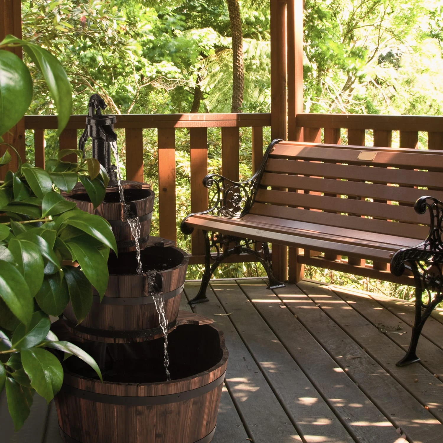 Cascada 2G Kaskadenbrunnen Gartenbrunnen Springbrunnen 12 W 800 L/h 2 Cascada 2G Kaskadenbrunnen Gartenbrunnen Springbrunnen 12 W 800 L/h – Bild 2