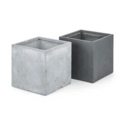 Solidflor Pflanzkübel Pflanzgefäß 79,5x38x38 Cm Fiberton Grau -Garten Store 10029842 yy 0005 variant Blumfeldt Solidflor Pflanztopf