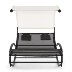 Suncruise Schaukelliege Gartenliege Sonnendach Polyester Stahl -Garten Store 10029845 yy 0004 detail Blumfeldt Suncruise Schaukelliege