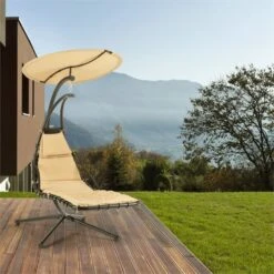 Dahlia Creamy Beige Schwingliege 200 Cm Sonnensegel Polyester Stahl 9 Dahlia Creamy Beige Schwingliege 200 Cm Sonnensegel Polyester Stahl -Garten Store 10029977 yy 0004 ambient hanging chair