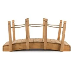 Rialto Gartenbrücke Zierbrücke 58x58x122cm (BxHxT) Tau Massivholz -Garten Store 10030331 yy 0004 titel side Blumfeldt Rialto Gartenbruecke 58x58x122cm