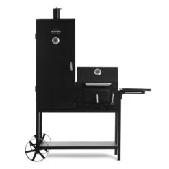 Fleischbrocken Holzkohlegrill Smoker Räucherofen BBQ-Grill Schwarz -Garten Store 10030554 yy 0004 detail Professional charcoal grill and smoker