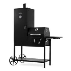 Fleischbrocken Holzkohlegrill Smoker Räucherofen BBQ-Grill Schwarz -Garten Store 10030554 yy 0006 titel Professional charcoal grill and smoker