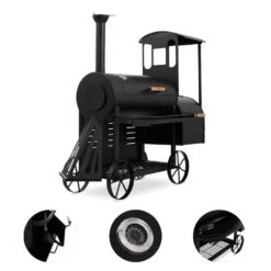 Dampflok Smoker Grill 3 Mm Stahl Schwarz 8 Dampflok Smoker Grill 3 Mm Stahl Schwarz -Garten Store 10030555 yy 0003 detail Train Grill