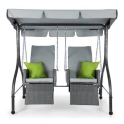 Concordia Hollywoodschaukel Gartenschaukel 185 Cm 2 Sitze Sonnendach -Garten Store 10030566 yy 0003 detail Blumfeldt Concordia Hollywoodschaukel