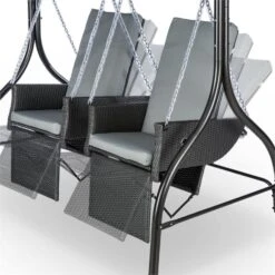 Concordia Hollywoodschaukel Gartenschaukel 185 Cm 2 Sitze Sonnendach -Garten Store 10030566 yy 0005 detail Blumfeldt Concordia Hollywoodschaukel