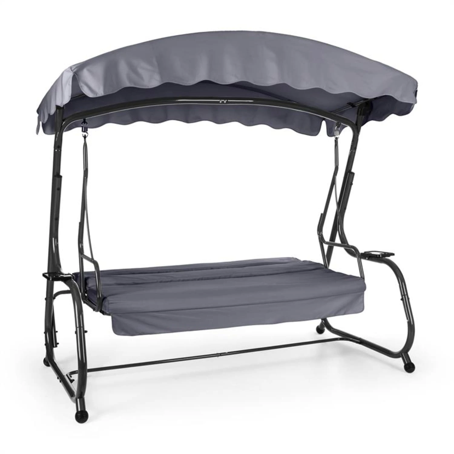 High Society Hollywoodschaukel Gartenschaukel 220 Cm Grau 2 High Society Hollywoodschaukel Gartenschaukel 220 Cm Grau – Bild 2