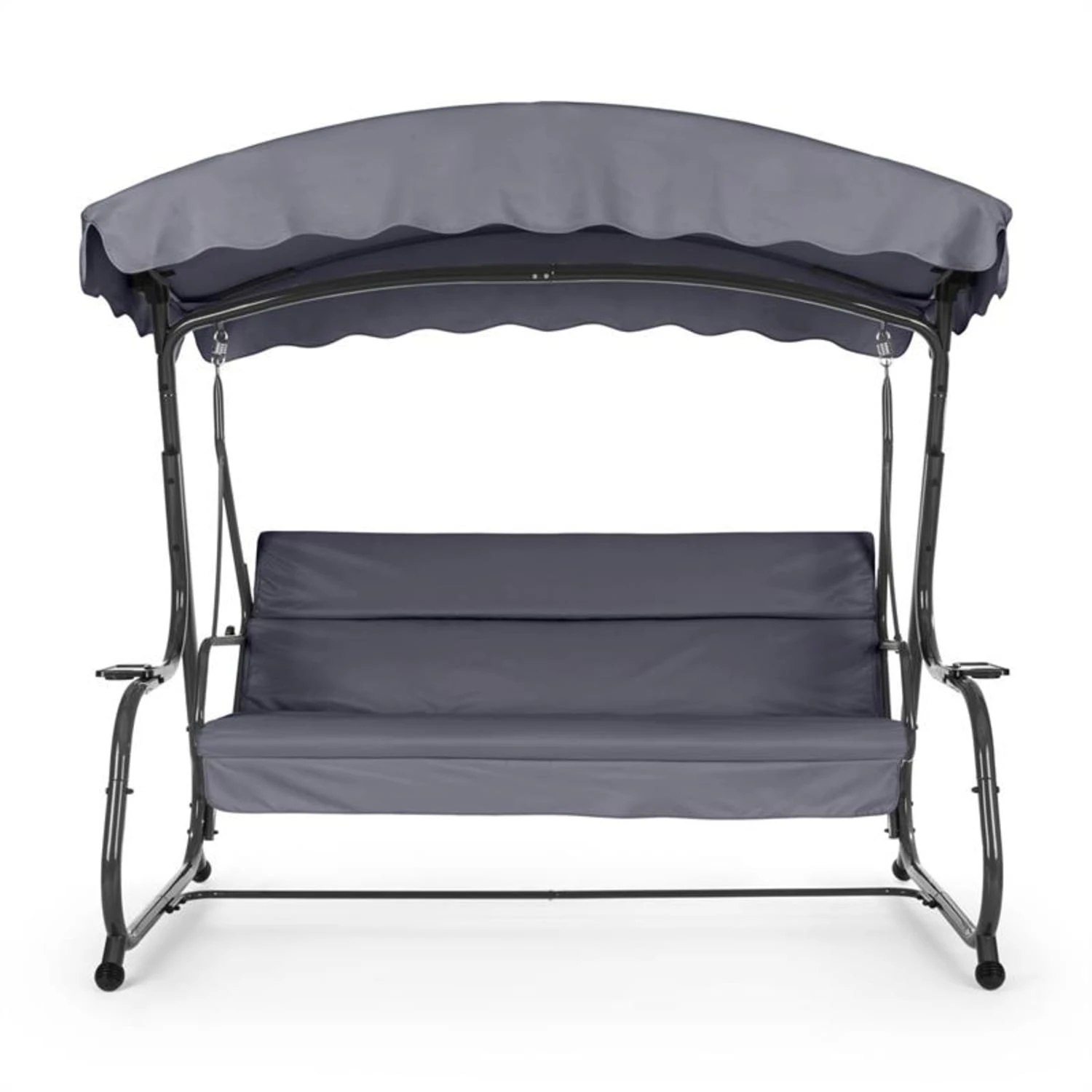 High Society Hollywoodschaukel Gartenschaukel 220 Cm Grau 3 High Society Hollywoodschaukel Gartenschaukel 220 Cm Grau – Bild 3