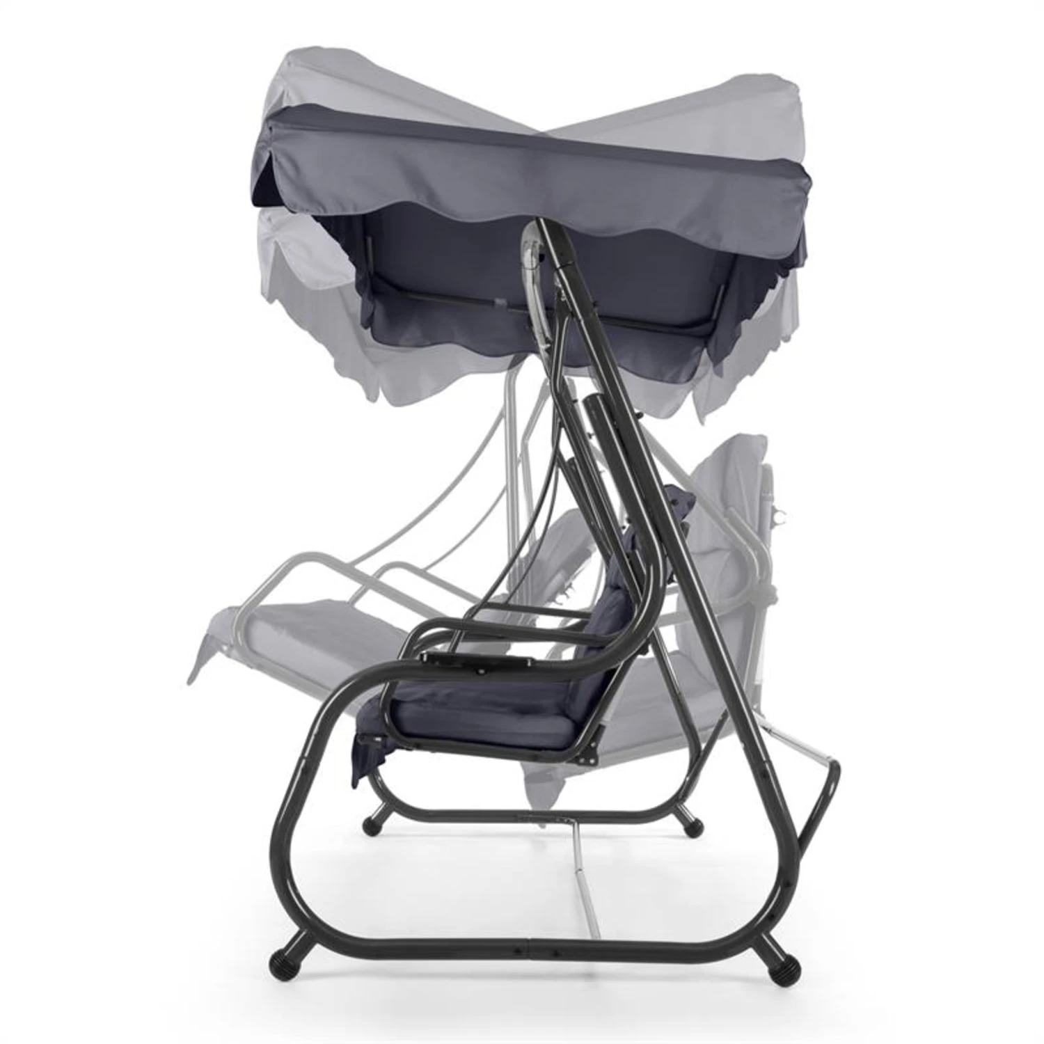 High Society Hollywoodschaukel Gartenschaukel 220 Cm Grau 4 High Society Hollywoodschaukel Gartenschaukel 220 Cm Grau – Bild 4