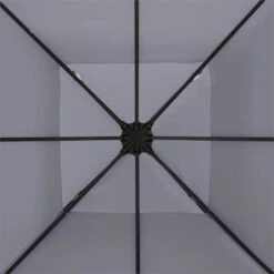 Odeon Grey Pavillon Partyzelt Festzelt 3x3m Stahl Polyester Dunkelgrau -Garten Store 10030686 yy 0004 detail Blumfeldt Odeon Grey Pavillon Partyzelt dunkelgrau