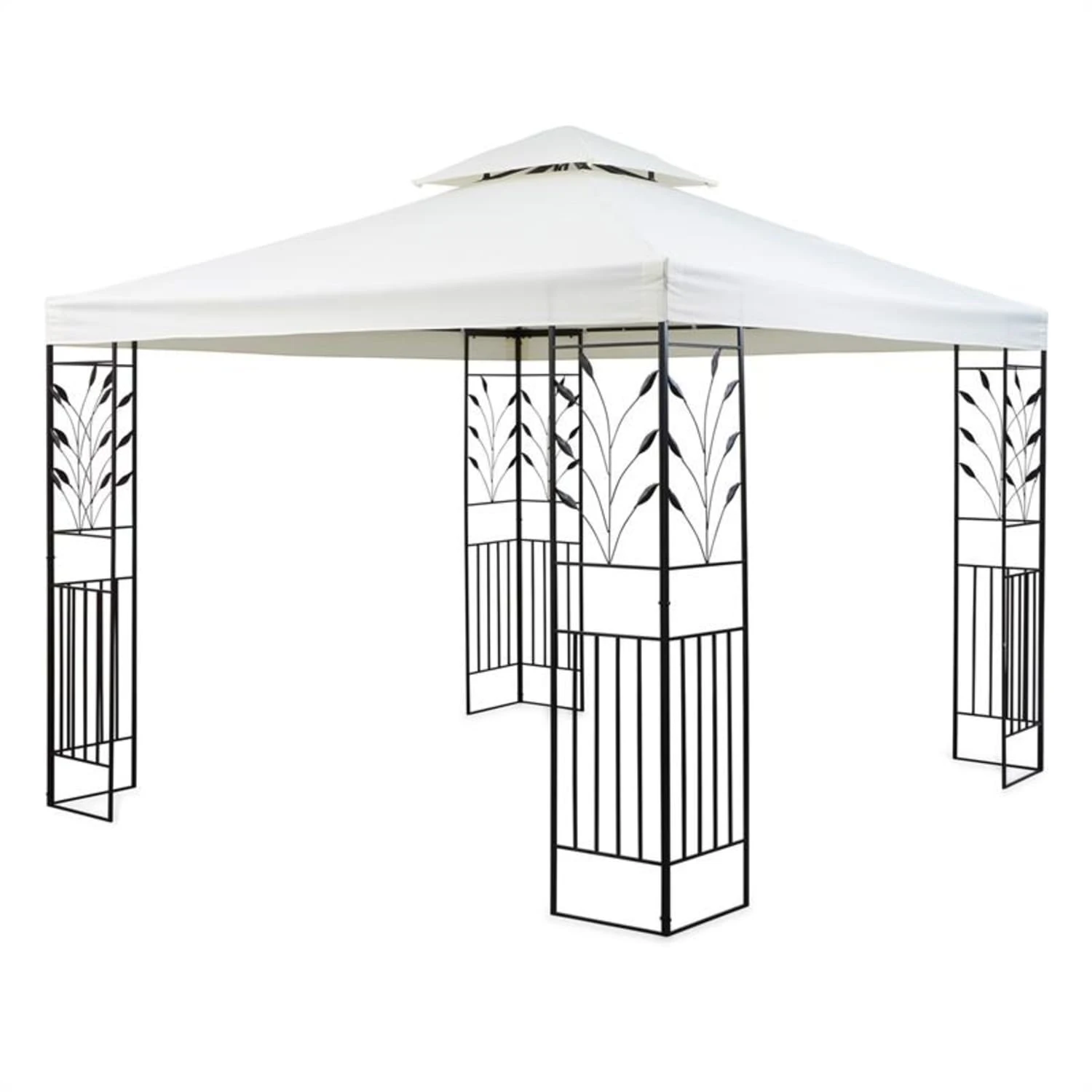 Odeon Beige Pavillon Partyzelt Festzelt 3x3m Stahl Polyester Hellbeige 6 Odeon Beige Pavillon Partyzelt Festzelt 3x3m Stahl Polyester Hellbeige – Bild 6