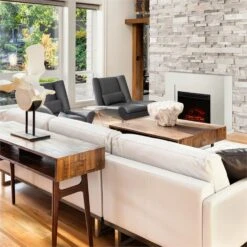 Blanca Elektrischer Kamin LED-Flammensimulation 750/1500 W 5000 BTU -Garten Store 10030847 yy 0003 ambient Klarstein Blanca Elektrischer Kamin 1000 2000W