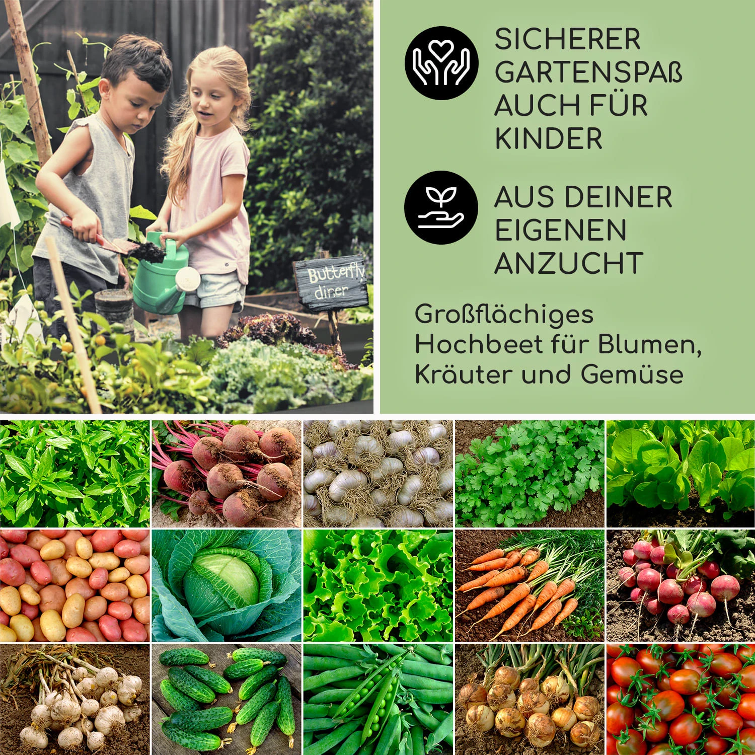 High Grow Hochbeet Gartenbeet 2,0m Zink-Alu-Beschichtung Silber 6 High Grow Hochbeet Gartenbeet 2,0m Zink-Alu-Beschichtung Silber – Bild 6