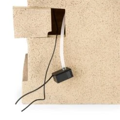 Korinth Zierbrunnen Gartenbrunnen 3W Solar LED Sandsteinoptik -Garten Store 10031399 yy 0005 detail Blumfeldt Korinth Zierbrunnen 3W Sandsteinoptik