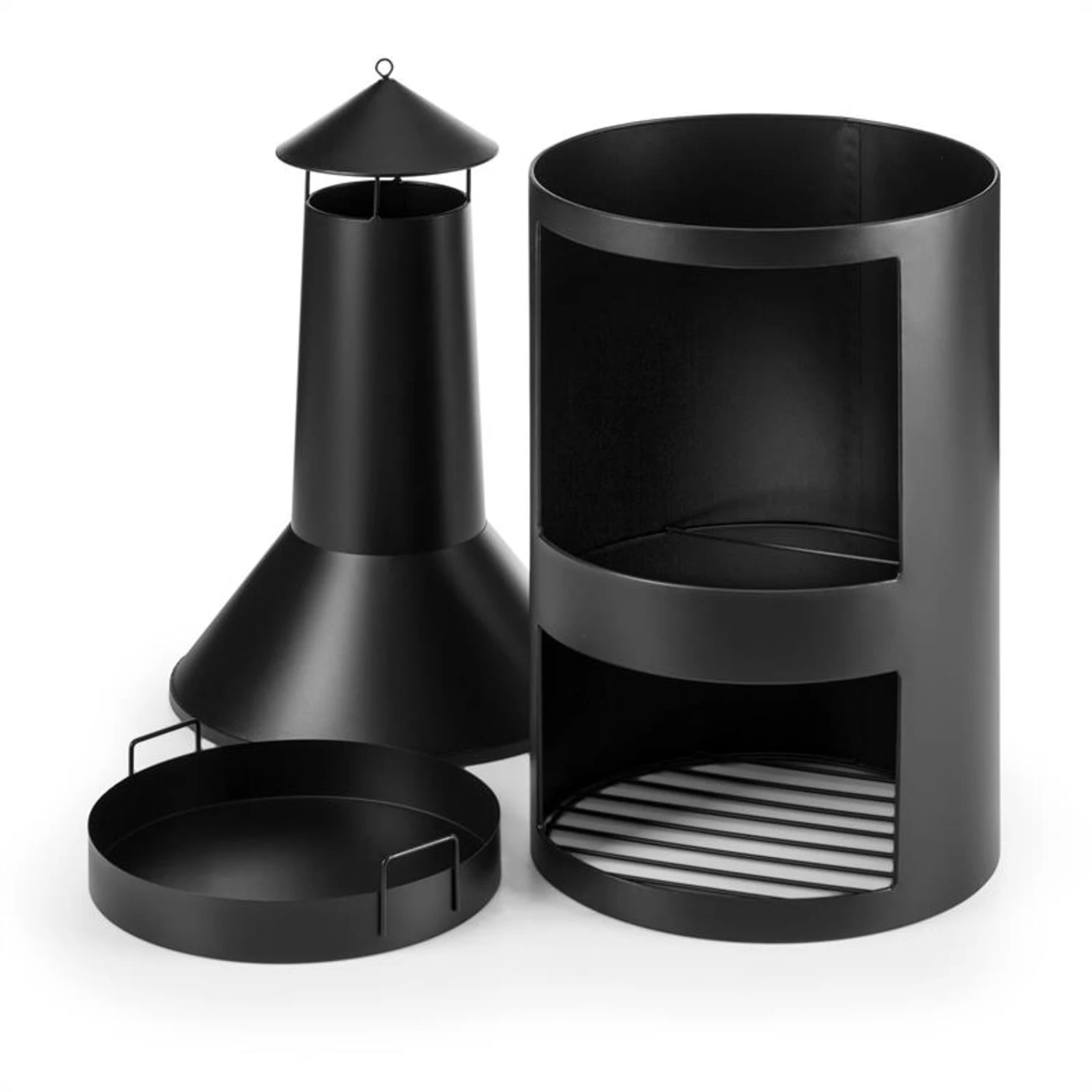 Westeros Gartenofen Terrassenofen Holzofen Ø45cm Stahlblech Schwarz 4 Westeros Gartenofen Terrassenofen Holzofen Ø45cm Stahlblech Schwarz – Bild 4