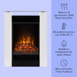  Studio 5 Elektrischer Kamin Heizlüfter 900/1800 W Fernbedienung -Garten Store 10031572 de 0003 usp