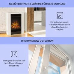  Studio 5 Elektrischer Kamin Heizlüfter 900/1800 W Fernbedienung -Garten Store 10031572 de 0004 usp