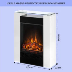  Studio 5 Elektrischer Kamin Heizlüfter 900/1800 W Fernbedienung -Garten Store 10031572 de 0005 usp
