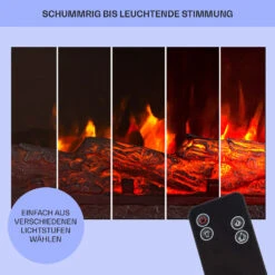  Studio 5 Elektrischer Kamin Heizlüfter 900/1800 W Fernbedienung -Garten Store 10031572 de 0008 usp
