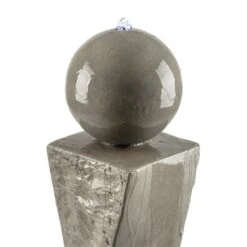 Trafalgar Gartenbrunnen 1,5m LED Fiberglas-Zement 4,5 Kg Ziersteine 10 Trafalgar Gartenbrunnen 1,5m LED Fiberglas-Zement 4,5 Kg Ziersteine -Garten Store 10031620 yy 0005 detail Blumfeldt Trafalgar Zierbrunnen Gartenbrunnen Tuff